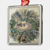 Vintag Arc de Triomphe Paris Silbernes Ornament (Links)