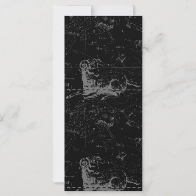 Vintag Aries Unterzeichner-Konstellation Hevelius  (Vorderseite)