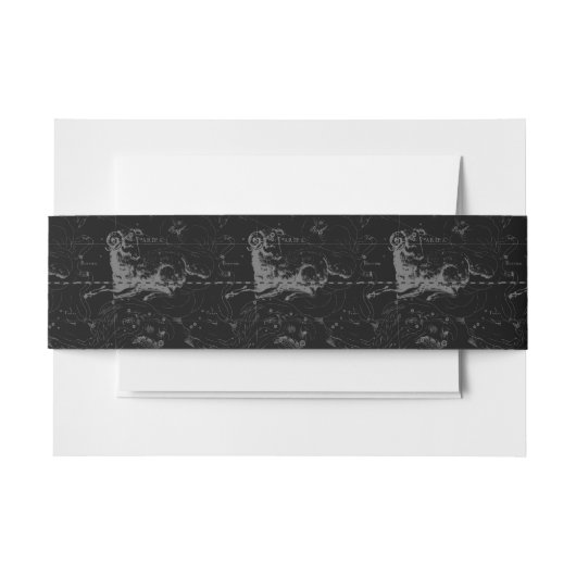 Vintag Aries Unterzeichner-Konstellation Hevelius  Einladungsbanderole (Vorderseite Beispiel)