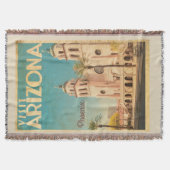 Vintag Arizona Throw Blanket Decke (Vorderseite)