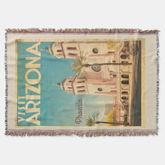 Vintag Arizona Throw Blanket Decke (Vorderseite)