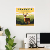 Vintag Arkansas Poster (Heimbüro)