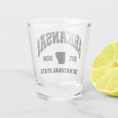 Vintag Arkansas Schnapsglas (Rückseite)