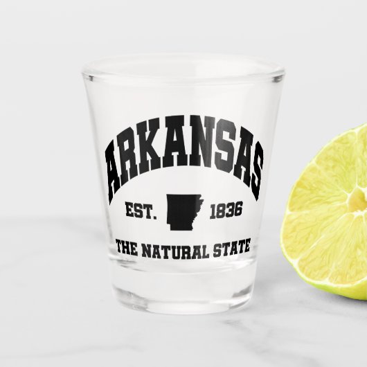 Vintag Arkansas Schnapsglas (Vorderseite)