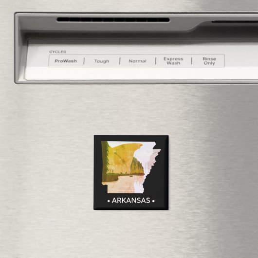 Vintag Arkansas Staat Magnet (In Situ (Geschirrspüler))