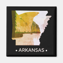 Vintag Arkansas Staat Magnet