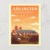 Vintag Arlington Texas Postkarte (Vorderseite)