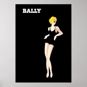 Vintag Art Bernard Villemot Bally Shoes Poster