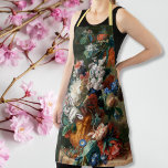 Vintag Art Blume Florist Artist Painter Custom Schürze<br><div class="desc">Erstellen Sie Ihre eigenen, personalisierten, eleganten Imitate Goldskripttypografie-Schriftart, Vintage Kunst / Blume / Blumenkunst Liebhaber', Maschine waschbar, hochwertige Polyester, alles-um-Print-Schürze, mit einem schönen Vintagen detailreichen Öl auf Holzmalerei, von Jan van Huysum, von einem Bouquet von Blume in einer Urne. Zum Anpassen geben Sie einfach Ihren Namen / Monogramm / Initialen...</div>