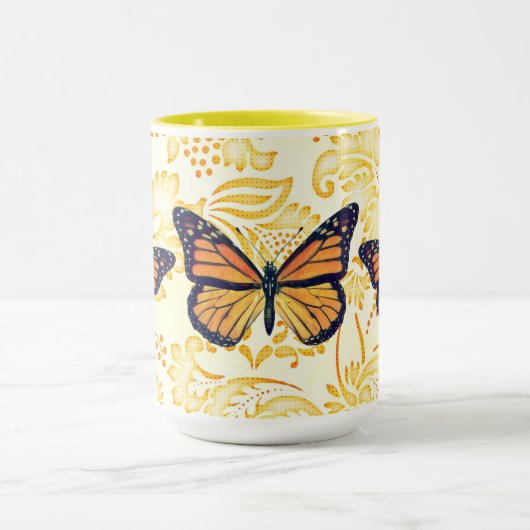 Vintag Art Butterfly Tasse Cup (Zentrum)