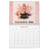 Vintag Art Button-Up Girls Kalender 20XX (Jan 2026)