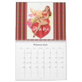 Vintag Art Button-Up Girls Kalender 20XX (Feb 2026)