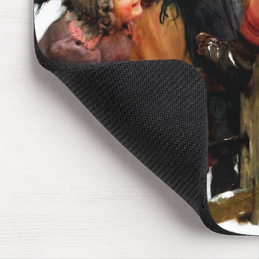 Vintag Art Christmas-Geschenk Mousepad (Ecke)