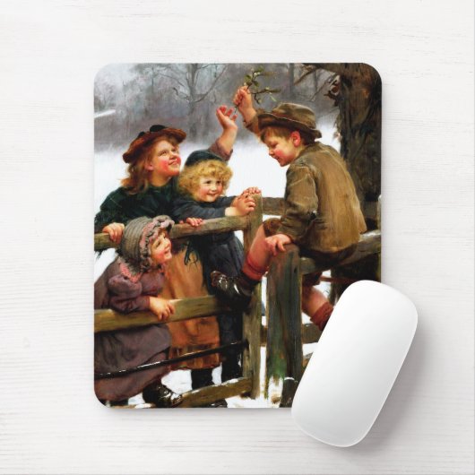 Vintag Art Christmas-Geschenk Mousepad (Mit Mouse)