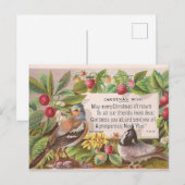 Vintag Art Christmas Gruß Postkarte (Vorne/Hinten)