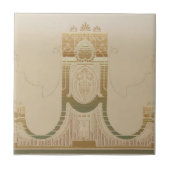 Vintag Art Deco Acanthus & Vine Frieze Fliese (Vorderseite)