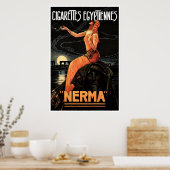 Vintag Art Deco Ägyptische Werbung Poster (Küche)