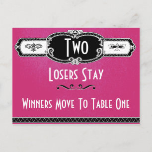 Vintag Art Deco Bunco Table Card #2 Postkarte