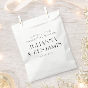 Vintag Art Deco Custom Wedding Vielen Dank Geschenktütchen