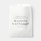 Vintag Art Deco Custom Wedding Vielen Dank Geschenktütchen (Vorderseite)