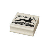 Vintag Art Deco Deer Gummistempel (Stempel)