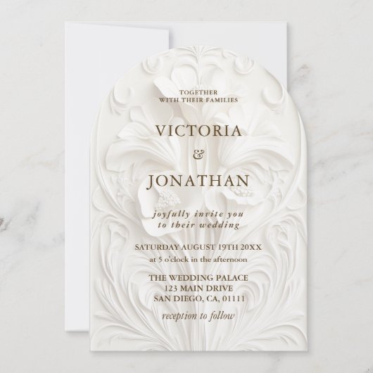 Vintag Art Deco Einladung (Vorderseite)