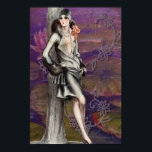 Vintag Art Deco Flapper Lady Design Poster<br><div class="desc">Vintag Art Deco Flapper Lady Design - immer beliebte,  Vintagere Designs in meinem Geschäft.</div>