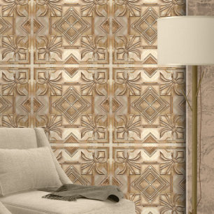 Vintag Art Deco Fleur-de-lis Tapete