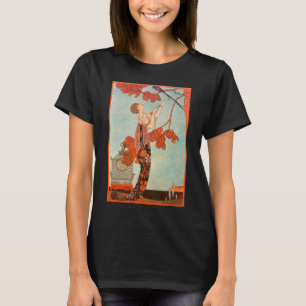 Vintag Art Deco, Flighty Bird von George Barbier T-Shirt