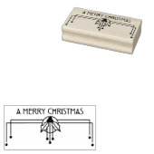 Vintag Art Deco Frohe Weihnachten Gummistempel (Stempel)