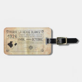 Vintag Art Deco Gepäckanhänger (Vorderseite horizontal)