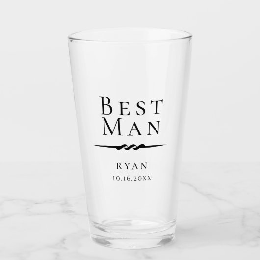 Vintag Art Deco Glas (Vorderseite)