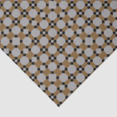 Vintag Art Deco Graues goldenes Muster Decoupage Seidenpapier (Ausschnitt)