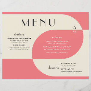 Vintag Art Déco Hochzeitslachs Pink