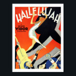 Vintag Art Deco Jazz Musiker Poster<br><div class="desc">Dies ist ein digital erweiterter Druck eines Jahrgangs- und Blattes für einen Jazzfilm von 1929. Es wurde von Al Hirschfeld illustriert und bietet Jazzmusiker und einen Tänzer im Art-Déco-Stil.</div>