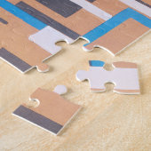 Vintag Art Deco Jazz Pochoir, geometrisches Muster Puzzle (Seite)