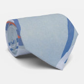 Vintag Art Deco Jazz Pochoir Vögel Tiermuster Krawatte (Gerollt)