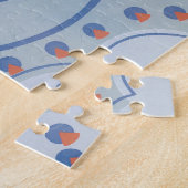 Vintag Art Deco Jazz Pochoir Vögel Tiermuster Puzzle (Seite)