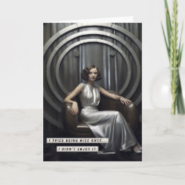 Vintag Art Deco Karte