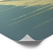 Vintag Art Deco Kreuzfahrtschiff Personalisiert Poster (Ecke)
