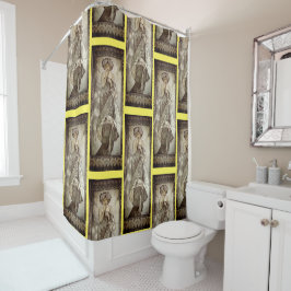 Vintag Art Deco Lady Duschvorhang