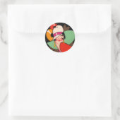 VINTAG ART DECO LADY STICKERS (Tasche)