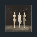 Vintag Art Deco Mode Mannequins Holzdruck<br><div class="desc">Vintag Art Deco Mode Mannequins</div>