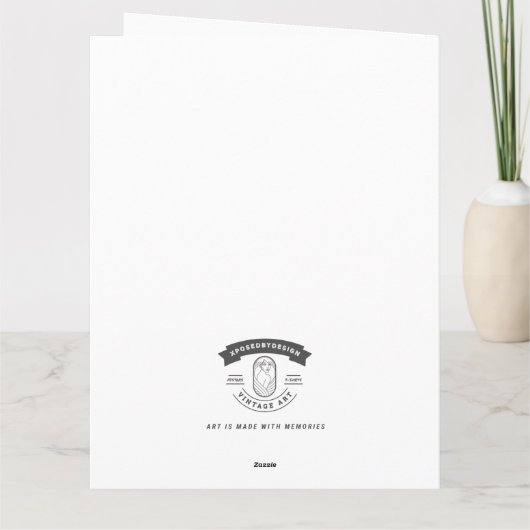 Vintag Art Deco Modisch Dankeskarte (Rückseite)