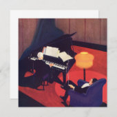 Vintag Art Deco Music Lounge Piano Pianist (Vorne/Hinten)