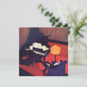 Vintag Art Deco Music Lounge Piano Pianist (Stehend Vorderseite)