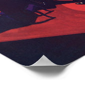 Vintag Art Deco Music Lounge Piano Pianist Poster (Ecke)