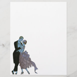Vintag Art Deco Newlyweds, Liebe Wedding Dance