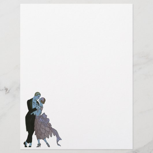 Vintag Art Deco Newlyweds, Liebe Wedding Dance (Vorderseite)