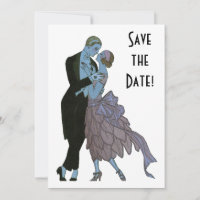 Vintag Art Deco Newlyweds, Liebe Wedding Dance
